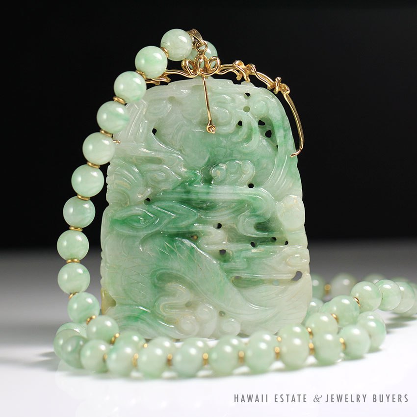 Jade Beads - Sarah's Vintage & Estate Jewelry Inc.
