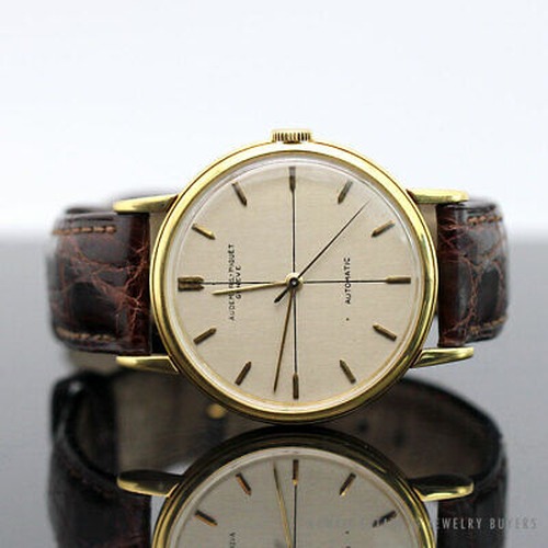 Audemars Piguet Geneve 18K Yellow Gold Automatic 30mm Men's Leather Strap Watch - Image 4