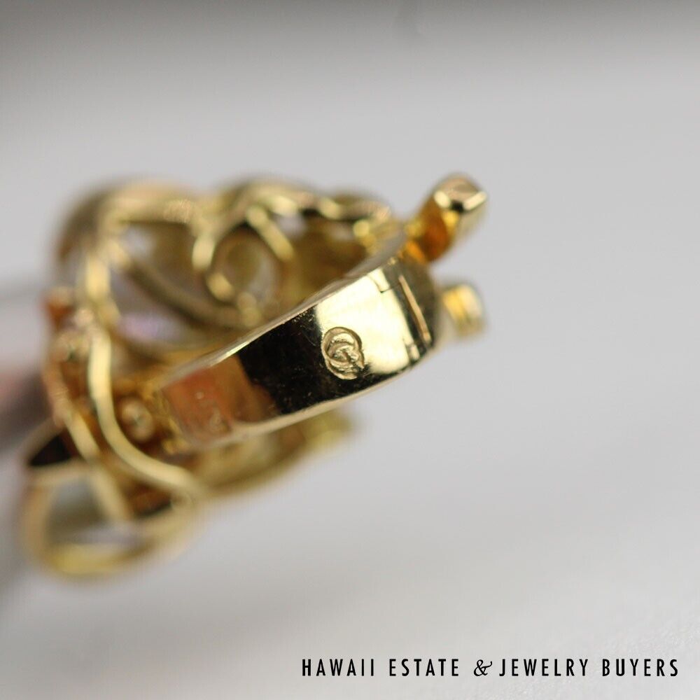 South Sea Drop-Shaped Pearl & Diamond 14K Yellow Gold Enhancer Pendant - Image 5