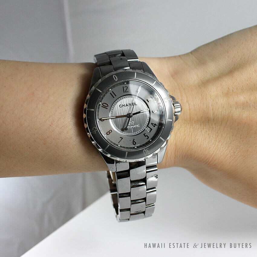 Chanel J12 Stainless Steel Automatic Watch with Box & Papers - Image 5