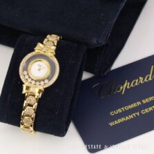 Chopard Happy Diamonds 18K Yellow Gold Ribbon Watch Ref 205336
