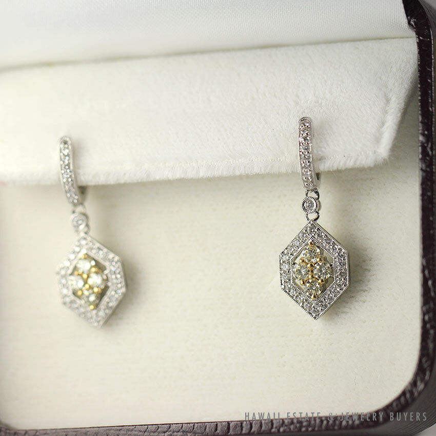 Ben Bridge Diamond Two-Tone 14K Gold Tennis Bracelet & Earrings Set with Box - Image 2